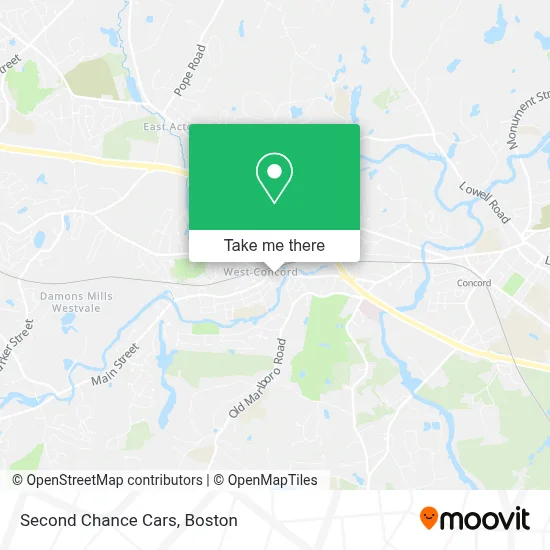 Second Chance Cars map