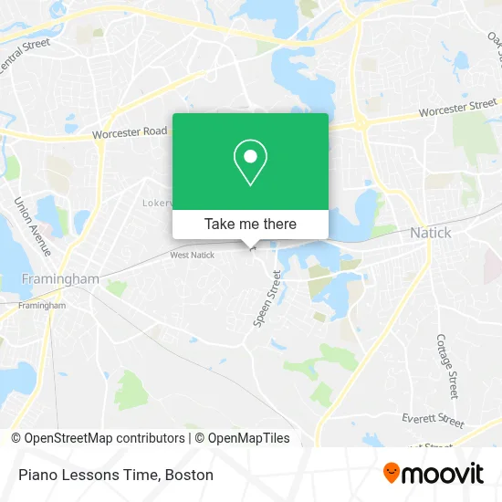 Piano Lessons Time map