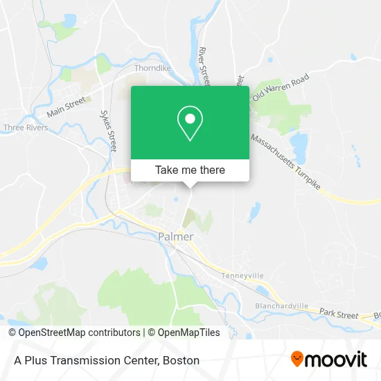 A Plus Transmission Center map
