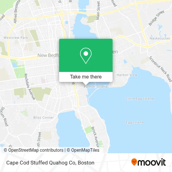 Cape Cod Stuffed Quahog Co map