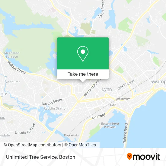 Unlimited Tree Service map