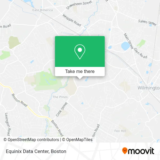 Equinix Data Center map