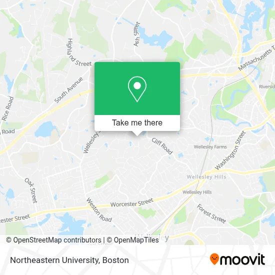 Northeastern University map