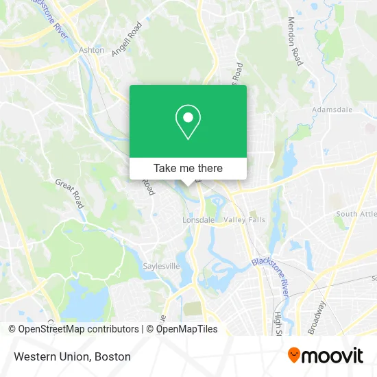 Western Union map