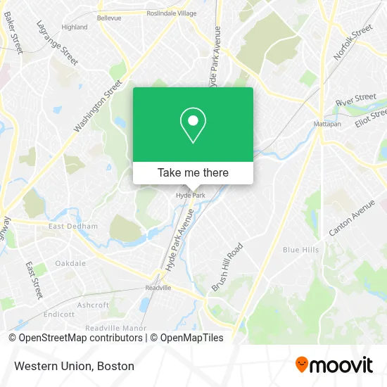 Western Union map
