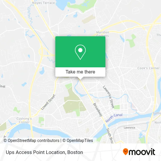 Ups Access Point Location map