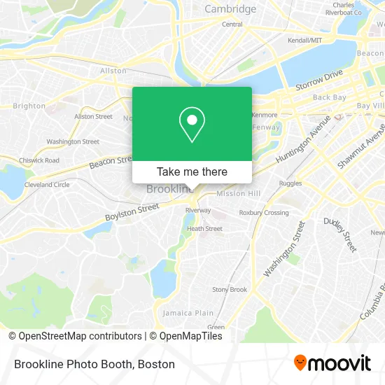 Brookline Photo Booth map