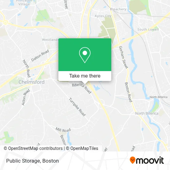 Public Storage map