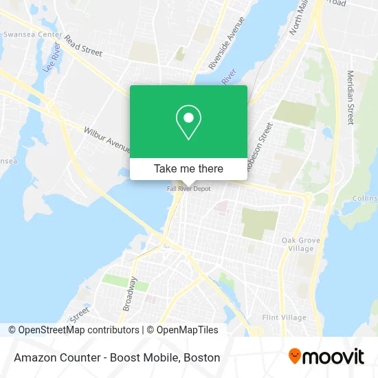 Amazon Counter - Boost Mobile map