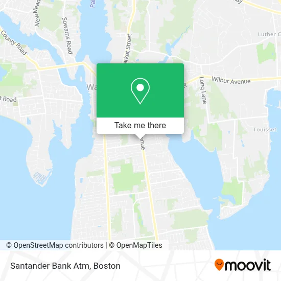 Santander Bank Atm map