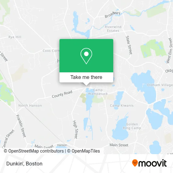 Dunkin' map