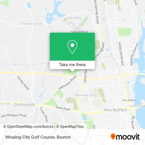 Whaling City Golf Course map