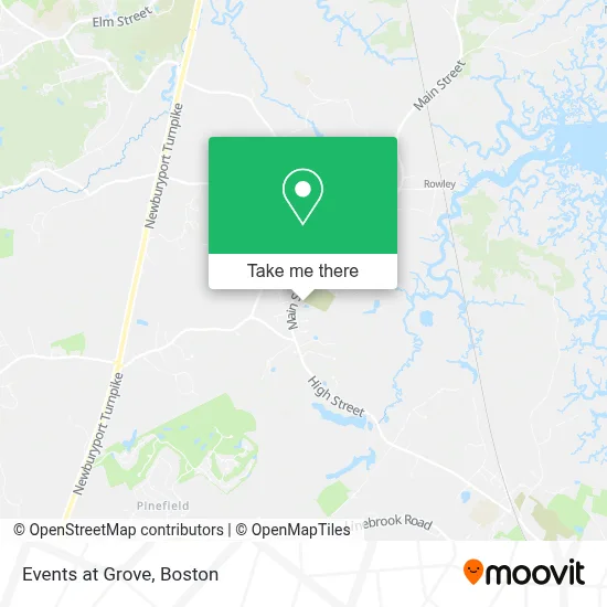 Events at Grove map