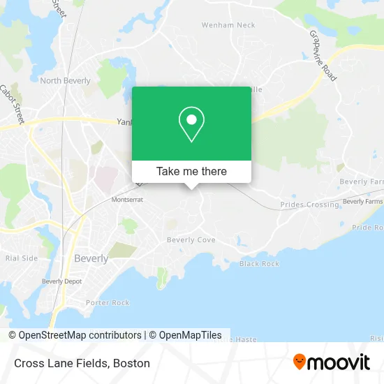 Cross Lane Fields map