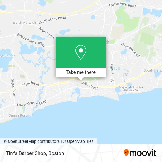 Tim's Barber Shop map