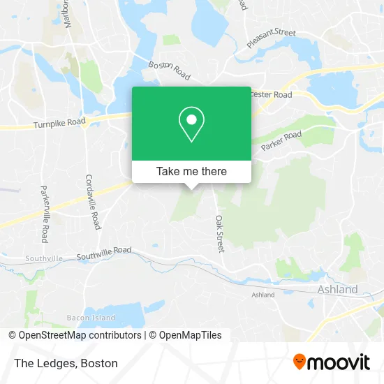 The Ledges map