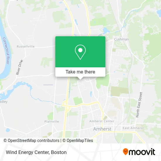 Wind Energy Center map