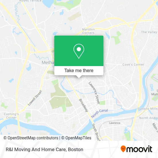 R&I Moving And Home Care map