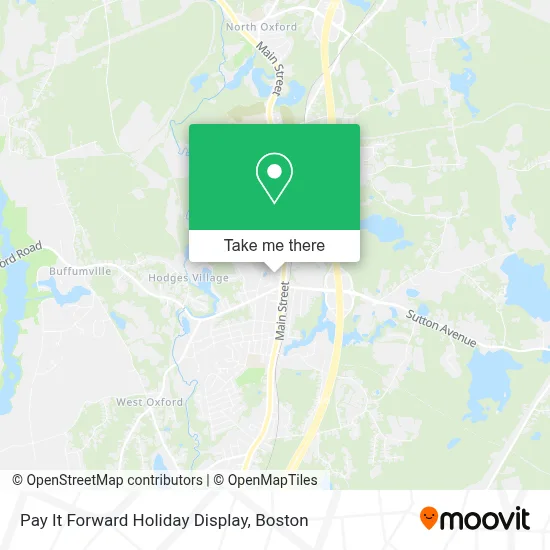 Pay It Forward Holiday Display map