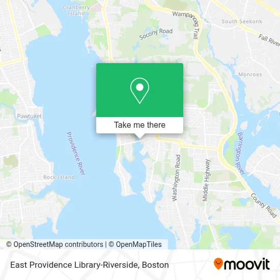 East Providence Library-Riverside map