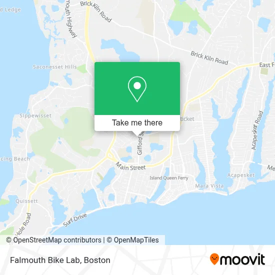 Falmouth Bike Lab map