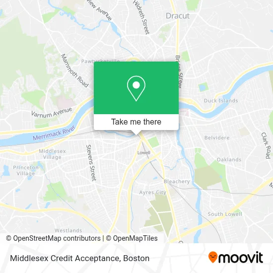 Middlesex Credit Acceptance map