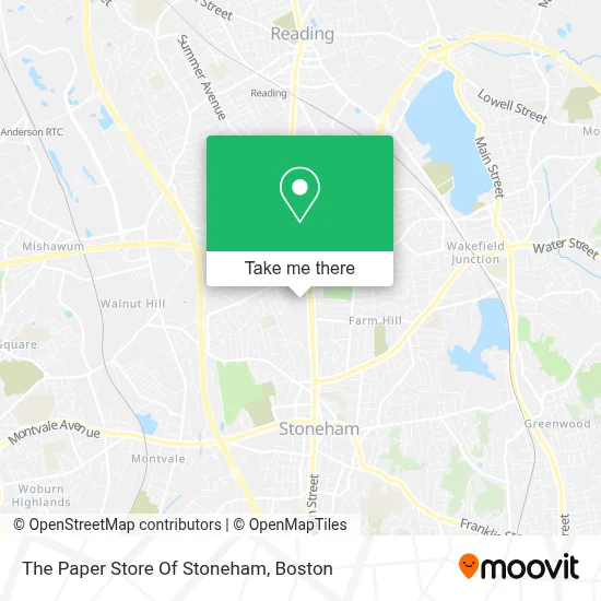 The Paper Store Of Stoneham map