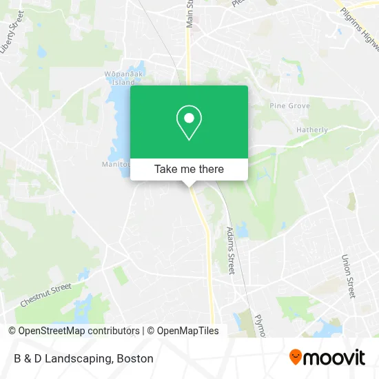 B & D Landscaping map