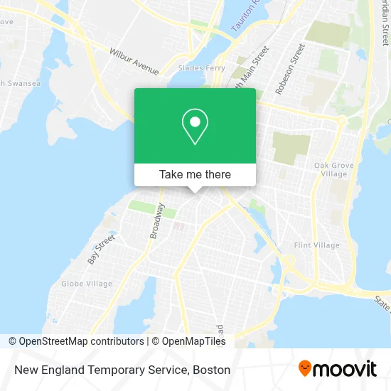 New England Temporary Service map