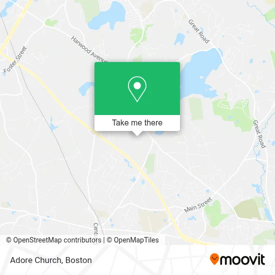 Adore Church map