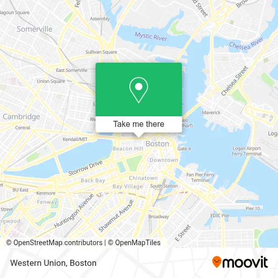 Western Union map