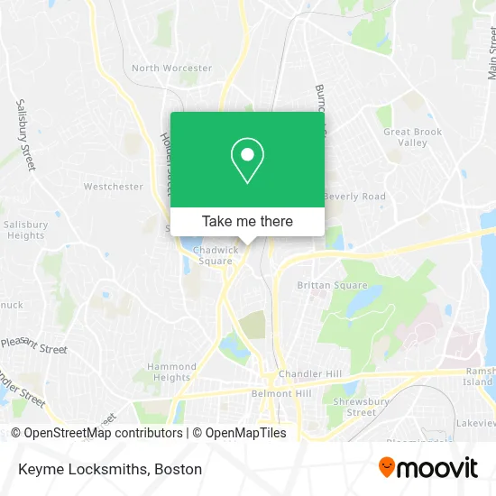 Keyme Locksmiths map