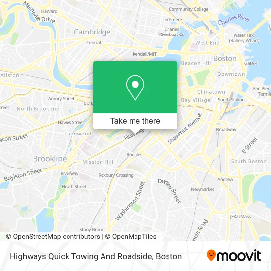 Highways Quick Towing And Roadside map