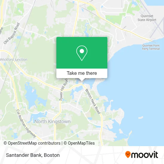 Santander Bank map