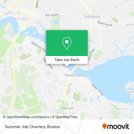 Summer Job Charters map