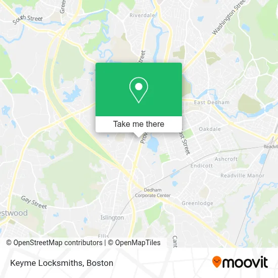 Keyme Locksmiths map