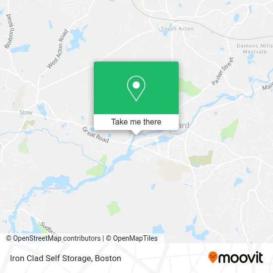 Iron Clad Self Storage map