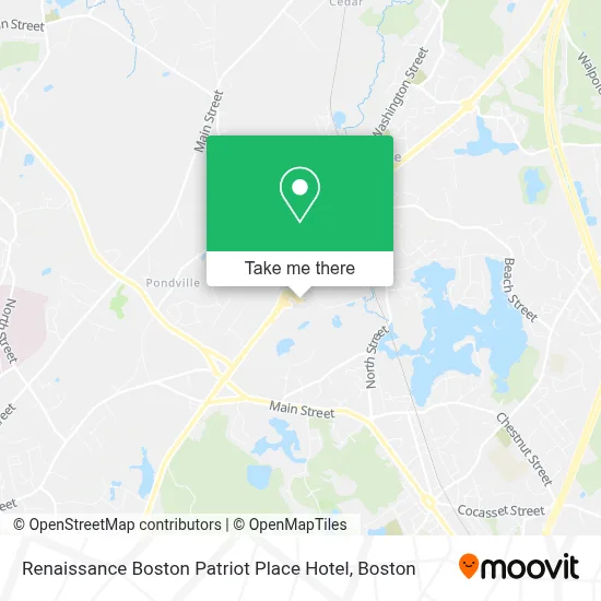 Renaissance Boston Patriot Place Hotel map