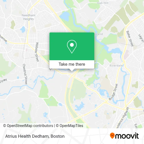 Atrius Health Dedham map