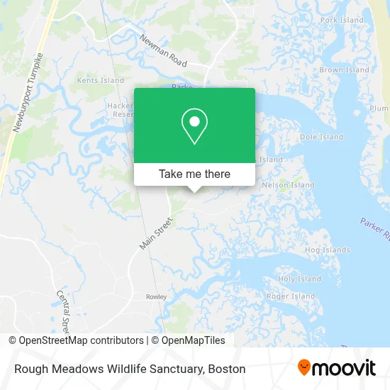 Rough Meadows Wildlife Sanctuary map
