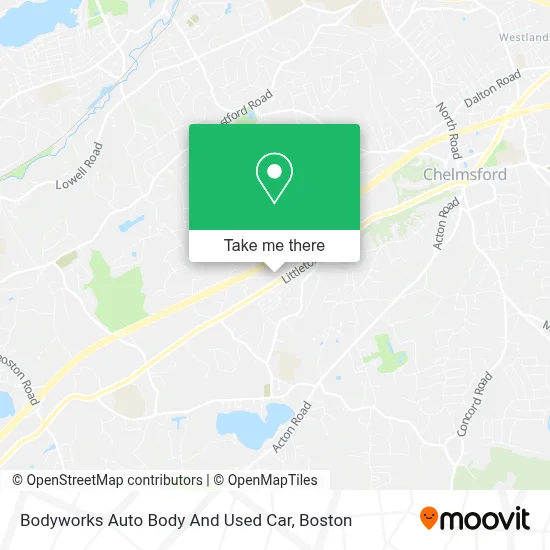 Bodyworks Auto Body And Used Car map