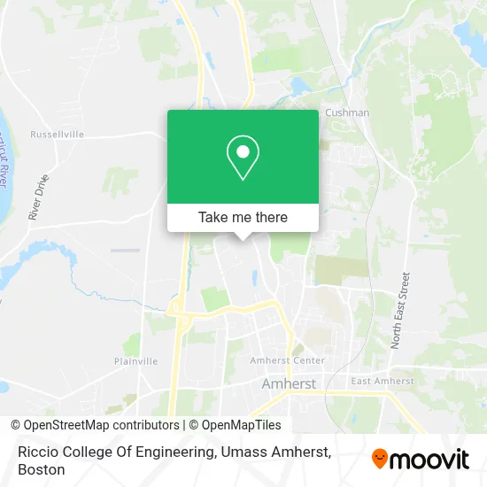 Riccio College Of Engineering, Umass Amherst map