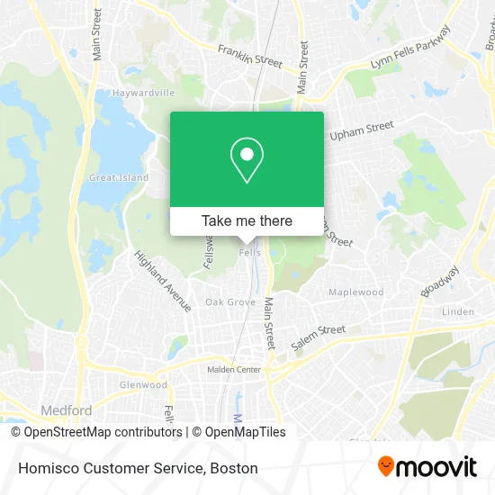 Homisco Customer Service map