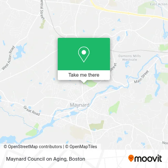 Maynard Council on Aging map