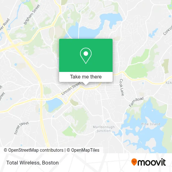 Total Wireless map