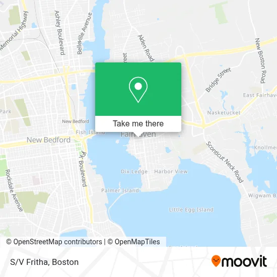 S/V Fritha map