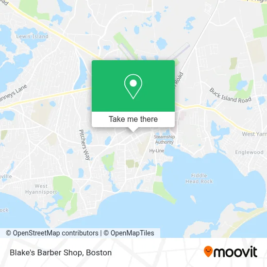 Blake's Barber Shop map