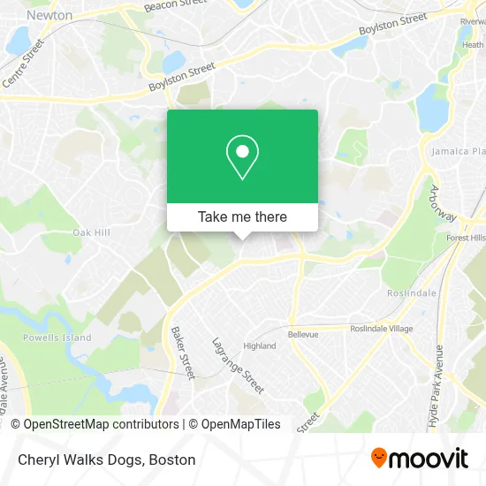 Cheryl Walks Dogs map