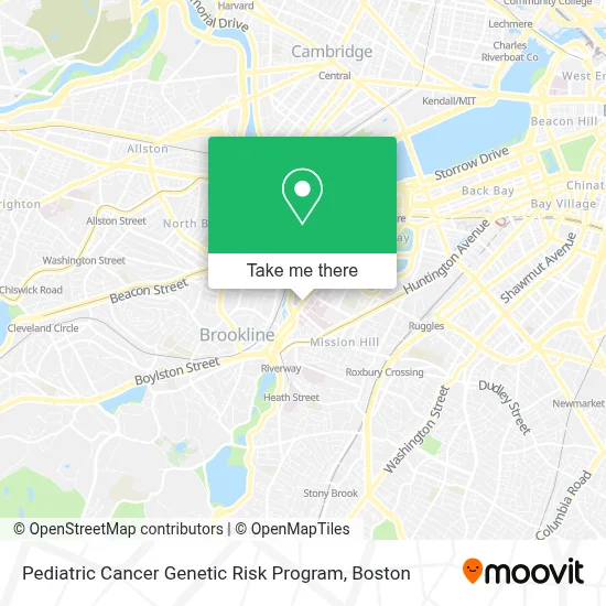 Pediatric Cancer Genetic Risk Program map