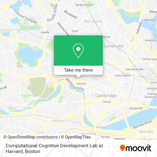Computational Cognitive Development Lab at Harvard map